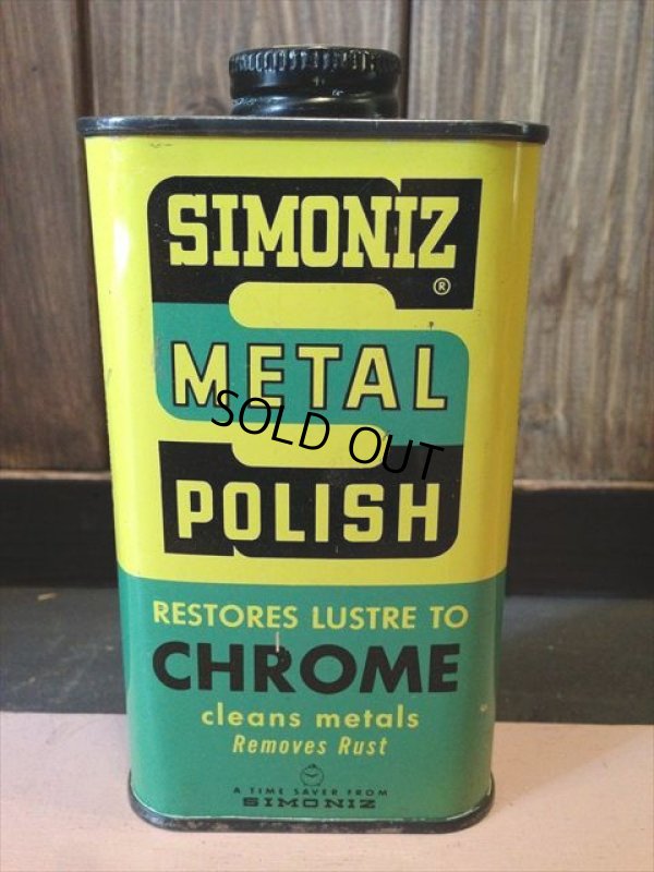 画像1: VINTAGE SIMONIZ METAL POLISH CAN (NR-125)