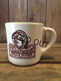 VINTAGE U.S.A. CRAZY HORSE STEAK HOUSE Restaurant Heavy Mug (NR-158)