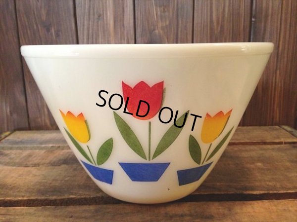 画像1: Fire King Tulip Mixing Bowl L(NR-164)