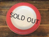 Old Pyrex Pink Flamingo Band Dinner Plate