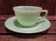 画像1: Fire King Jane Ray Cup & Saucer (NR-167) (1)