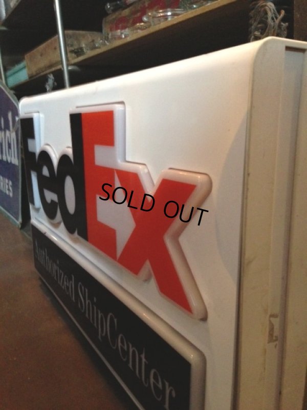 画像2: VINTAGE Fedex Lighted Sign (NR-173)