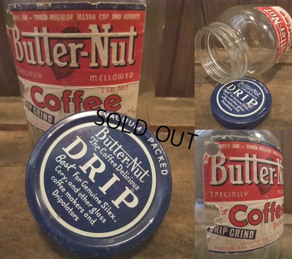 画像2: Vintage Bottle Jar BUTTER NUT COFFEE (AC-233) 