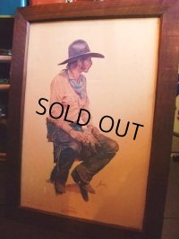 Coors Cowboy Western Print w/frame　（AC-247）