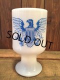 VINTAGE MILK GLASS Footed Mug (NR-186)