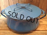 60ｓ DANSK BLUE ENAMELED 3QUART POTS (NR-249)