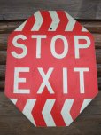 画像1: Vintage STOP EXIT Sign　(AC-302) (1)