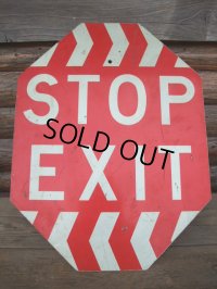 Vintage STOP EXIT Sign　(AC-302)