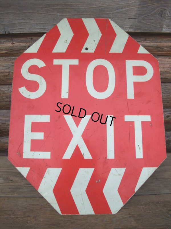 画像1: Vintage STOP EXIT Sign　(AC-302)