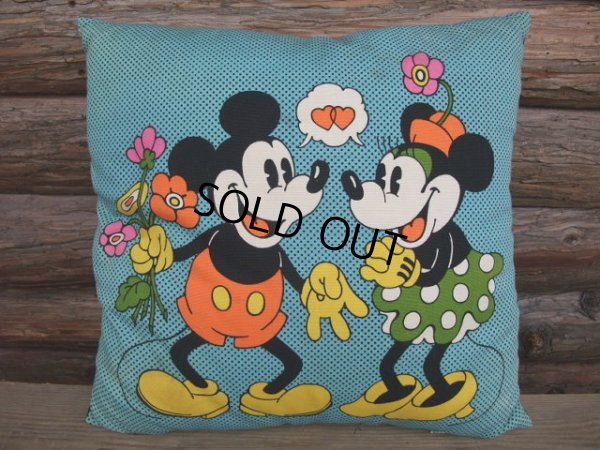 画像1: Vintage Disney Mickey Mouse Cushion (AC-316) 