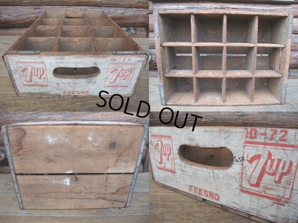 画像2: Vintaｇe 7UP Wood Box (AC318) 