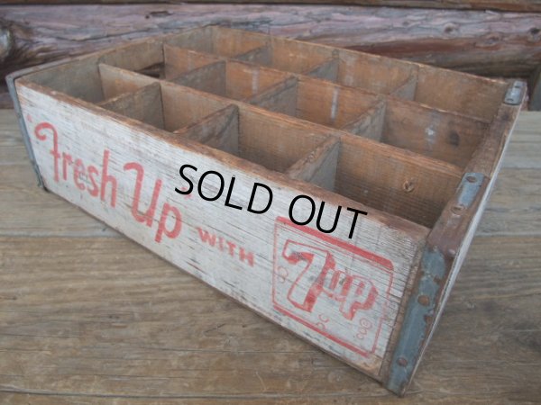 画像1: Vintaｇe 7UP Wood Box (AC318) 