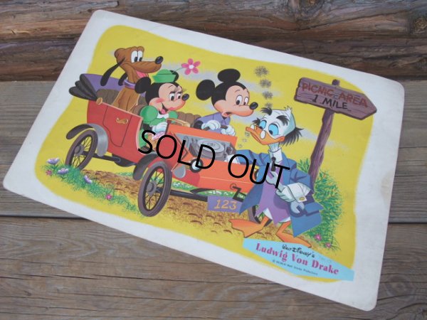 画像1: Vintage Disney MICKEY LUNCH MAT (AC-352)