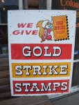 画像1: Vintage GOLD STRIKE STAMPS Sign (AC-412) (1)