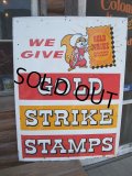 Vintage GOLD STRIKE STAMPS Sign (AC-412)