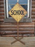 画像1: Vintage SCHOOL Sign (AC-409)　 (1)