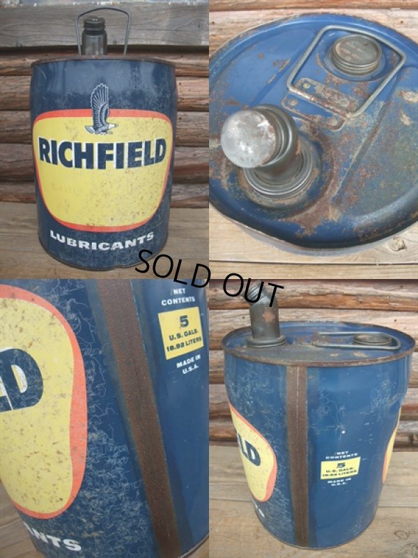 画像2: Vintage RICHFIELD 5GL Motor Gas/Oil (AC-448) 