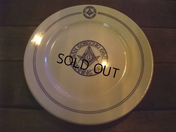 画像1: Freemason / Ceramic Plate (AC-452)