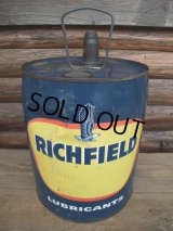 Vintage RICHFIELD 5GL Motor Gas/Oil (AC-448) 