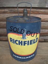 Vintage RICHFIELD 5GL Motor Gas/Oil (AC-448) 