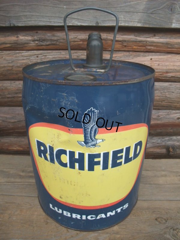 画像1: Vintage RICHFIELD 5GL Motor Gas/Oil (AC-448) 