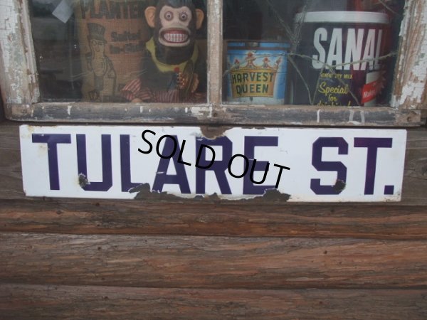 画像1: Vintage STREET Sign / TULARE. ST  (AC-466)　