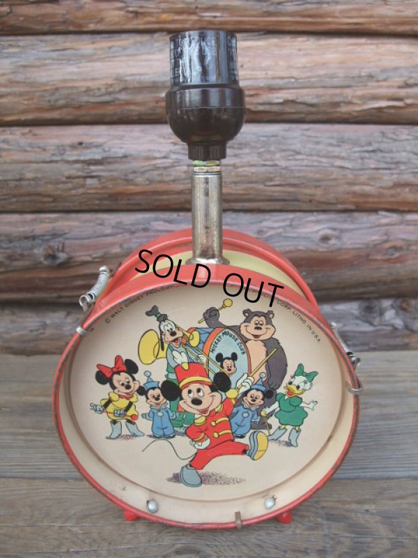 画像1: Vintage Disney DRUM LAMP (AC-369)