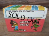 Vintage Disney CRAYON BOX TIN CAN (AC-479)