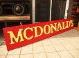 画像1: Vintage McDONALD'S Wood Sign (AC497)　  (1)