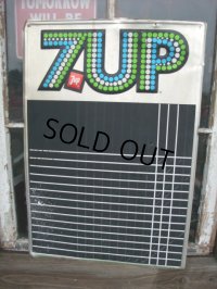 Vintage 7UP Chalkboard Sign (AC527)　 