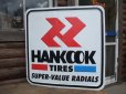 画像1: Vintage HANKOOK TIRES Sign  (AC-541)  (1)