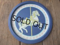 Vintage Tin Tray / carousel (AC-560) 