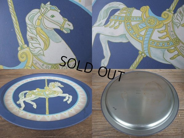 画像2: Vintage Tin Tray / carousel (AC-560) 