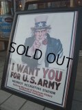 Vintage Uncle Sam Poster w/Frame (AC565) 