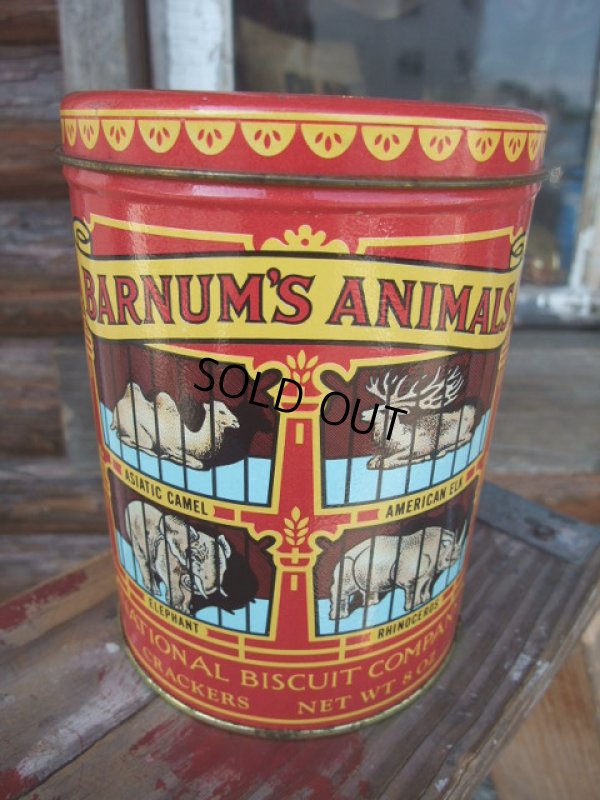 画像1: Vintage Tin Can / Barnum's Animals (AC-571) 
