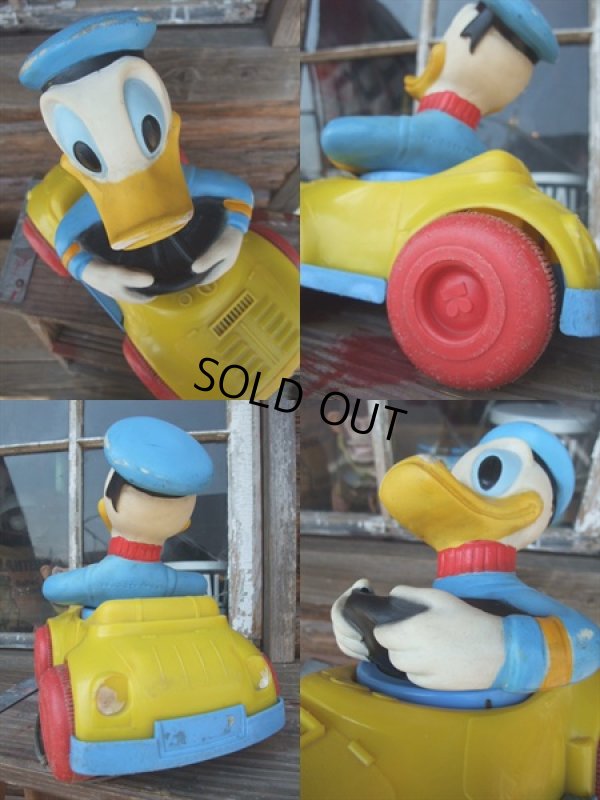 画像3: Vintage Disney DONALD DUCK PULL CAR （AC-581） 