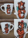 画像2: Milk Glass Mug / Bear (AC-614) (2)