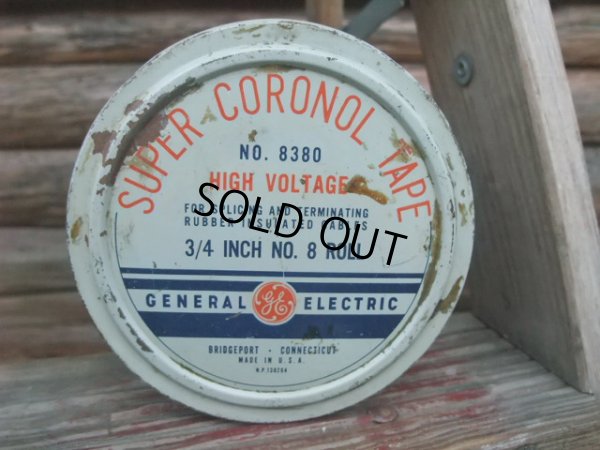 画像1: Vintage Tin Can G.E SUPER CORONOL TAPE - F (AC669)