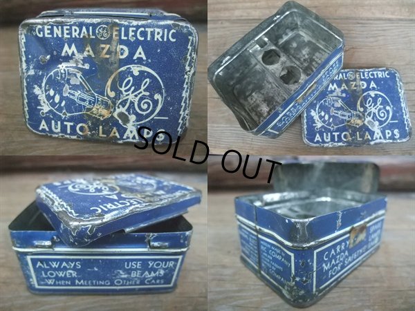 画像2: Vintage Tin Can G.E MAZDA AUTO LAMPS - A (AC667)