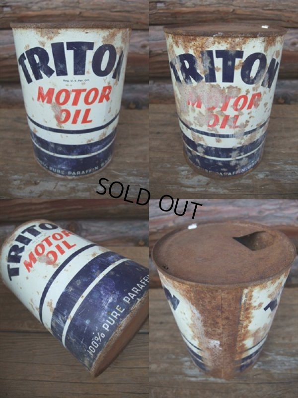 画像2: Vintage TRITON Quart Can Motor Gas/Oil (AC-736)