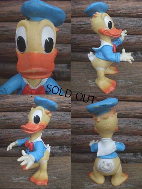 画像2: 70s Vintage Disney Donald Rubber Doll / Ledraplastic  (AC-745)