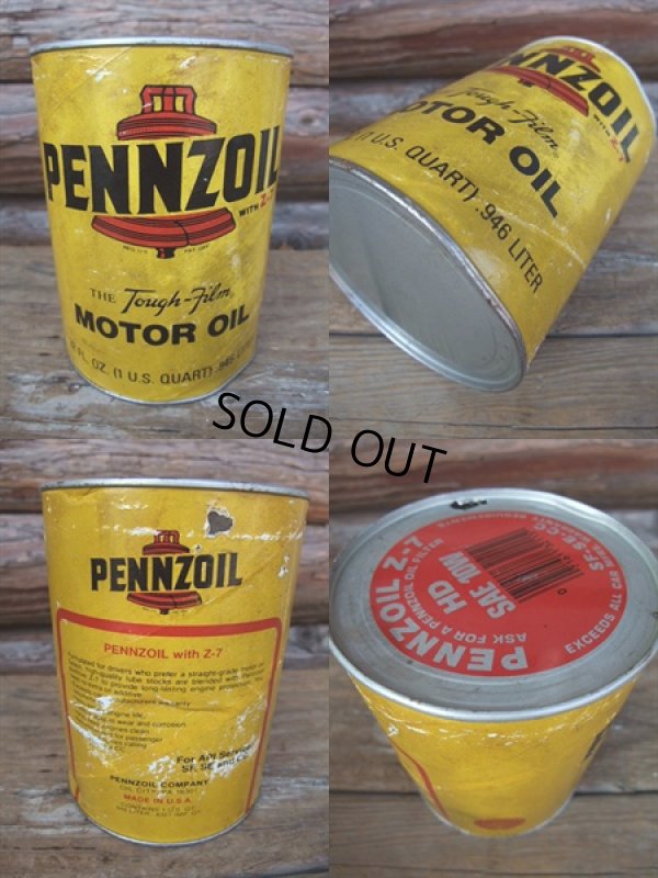 画像2: Vintage PENZOIL Quart Can Motor Gas/Oil (AC-743)