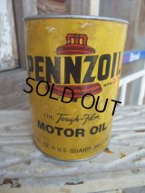 Vintage PENZOIL Quart Can Motor Gas/Oil (AC-743)