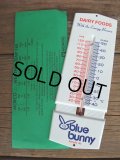 Vintage Blue Bunny Thermometer (AC809) 