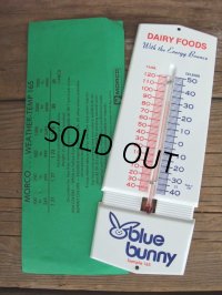 Vintage Blue Bunny Thermometer (AC809) 