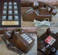 画像2: 70s Vintage Telephone / Brown (AC-822)  (2)