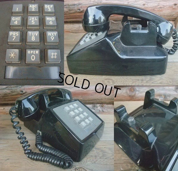 画像2: 70s Vintage Telephone / Black (AC-823) 