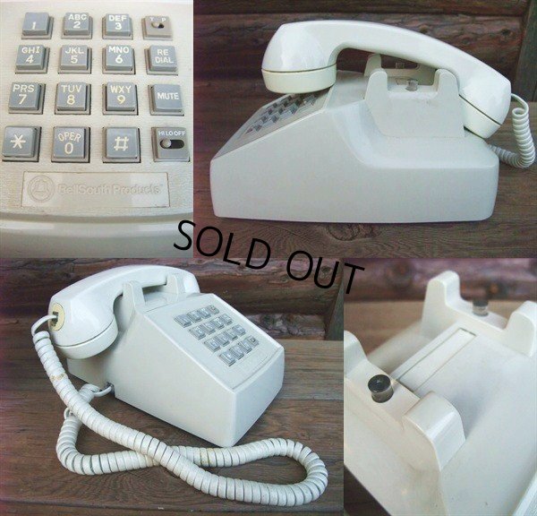 画像2: 90s Vintage Telephone / White (AC-824) 