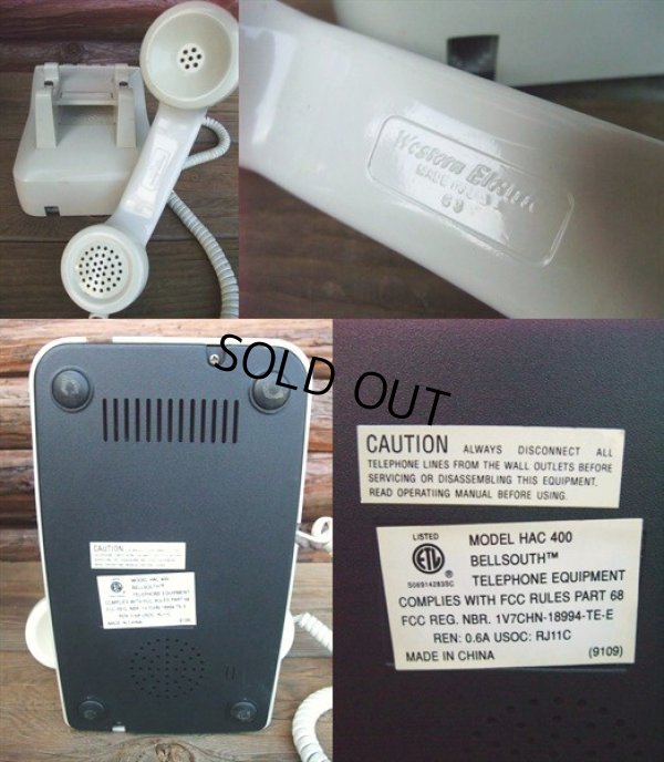 画像3: 90s Vintage Telephone / White (AC-824) 