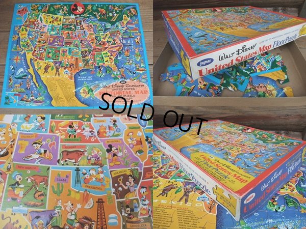 画像3: Vintage Disney Puzzle / U.S. MAP (AC-828)